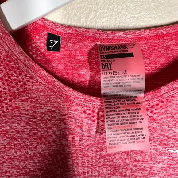 Gymshark Womens Vital Seamless Long Sleeve Cropped Shirt Size XS - Picture 7 of 7